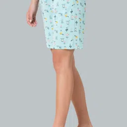 van heusen Printed Women Blue Regular Shorts image 3