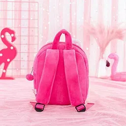 happychild Premium Quality Soft Hot ( PINK KONGGI RABBIT ) for Kids,Children,Nursery & Plush Bag Pink Color School Bag image 4