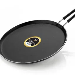 titanium NON STICK DOSA TAWA SIZE 310 MM THICK 2.6 MM INDUCTION BASE Tawa 30 cm diameter image 5