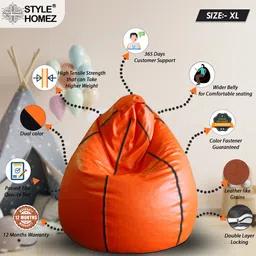 txor XL Tear Drop Bean Bag Cover (Without Beans) image 3