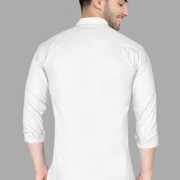 vtexx Men Regular Fit Solid Cut Away Collar Formal Shirt image 2