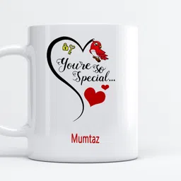 mm9e You Are So Special Mumtaz Printed Coffee , I Love You Mumtaz , Mumtaz Name , Gift For Friends , Lovers , Valentine's day , Anniversary Gift , Happy Birthday Gift , Rakhi , Rakshabandhan , Happy Raakhi , Sister , Wife , Daughter , Women Day Gift Ceramic Coffee Mug image 1