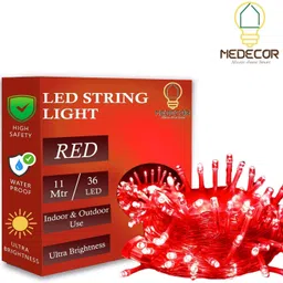36 LEDs 11 m Red Steady String Rice Lights-image-14