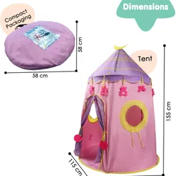 baby moo Playtime Foldable Tent House Star Teddy image 4