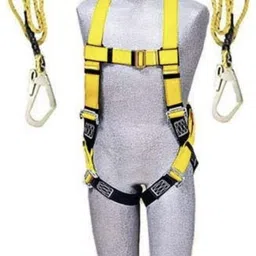 sfs Full body safety harness with double scoffold hook and Lanyard Climbing Harness image 2
