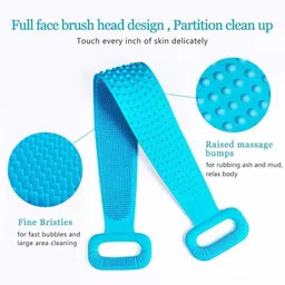 evershinet Silicone Body Back Scrubber Bath Brush Washer For Dead Skin Removal-picture-10