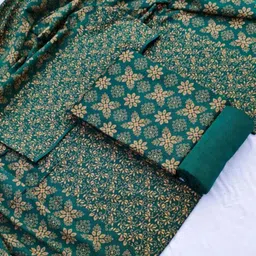 natextiles Unstitched Wool Kurta Fabric Printed-picture-11