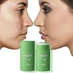 mrfashion Green Tea Purifying Clay Stick Mask Anti Acne Cleaning Solid Mask Stick For FaceFace Shaping Mask image 2