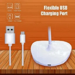 akr Powerful Rechargeable Emergency Table Lamp (White)_320 Study Lamp image 4