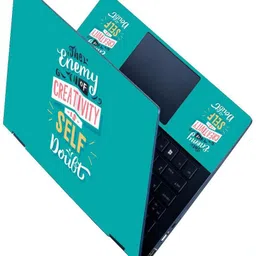 Anweshas HD Printed Full Panel Laptop Skin Sticker Vinyl Fits Size Upto 15.6 inches No Residue, Bubble Free - Self Doubt Stretchable Vinyl - Easily Cover Corners Laptop Decal 15.6-picture-31