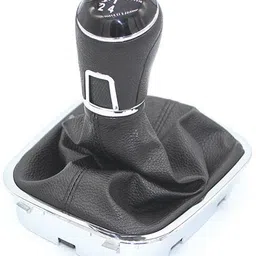 sntp Leatherise Gear Knob, For Polo/Vento/Ameo/Rapid, With Boot Full Assembly, Chrome Black Gear Knob-picture-18