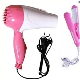 POCKETFRIENDIES 1290 HAIR DRYER + 8006 HAIR STRAIGHTENER (MULTICOLOR) BP049 Personal Care Appliance Combo-picture-34