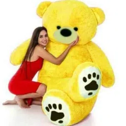 jst soft toys 3 feet Yellow teddy bear for girls/boys for special birthdays/Valentinedays - 89 cm-picture-17