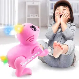 Battery Light &Sound Jumping Hopping Rabbit Toy Kids Action Walking Bunny Rabbit-image-20
