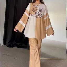 vraj jari Shirt Palazzos Co-ords Set-picture-11