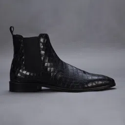 leather need Men’s Stealth LX Chelsea Boots | Black Ebony | Stylish & Comfortable Boots For Men image 4