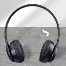 Wireless Comfort Headphones with Mic & SD Card, Long Backup_HU Bluetooth & Wired Headset-image-34