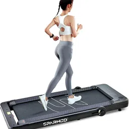 sparnod fitness STH-3060 (4 HP Peak) Slim Foldable 2 in 1 Walking Pad & Treadmill for Home use Treadmill-picture-28