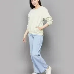 krishiv enterprise Women Regular Mid Rise Light Blue Jeans-picture-41