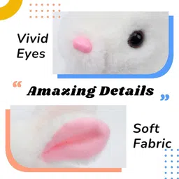 bitline Hopping Walking Bunny Toy with Sounds Jumping Rabbit Wiggling Ears Nose Mouth - 7 cm image 5