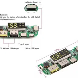 spire DIY POWER BANK MODULE KIT Charging Module Dual USB 5V 2.4A Type-C 2000 mAh 1C Electronic Components Electronic Hobby Kit image 2
