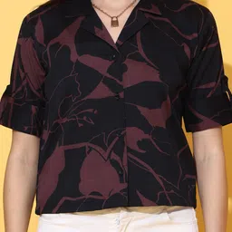 sheetal associates Women Regular Fit Printed Button Down Collar Casual Shirt image 4