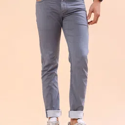 v-mart Men Slim Mid Rise Grey Jeans-picture-41