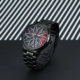 spinner Analog Watch - For Men Men’s Luxury Rotating Wheel Analog Watch - C40-picture-29