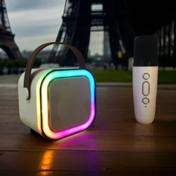 psw G50_K12Wireless karaoke mic speaker with Bluetooth compatibility and RGB lights 10 W Bluetooth Home Audio Speaker-picture-10