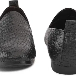 souragya Men Textured PU Loafers for festive occasion Loafers For Men image 5
