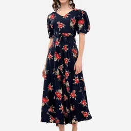 houseofcommon Women Maxi Multicolor Knee Length Dress image 1