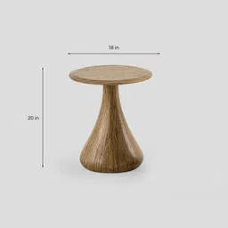 monteri Luna Nesting Coffee Table Set in Light Brown Matte Finish (Set of 3) image 3