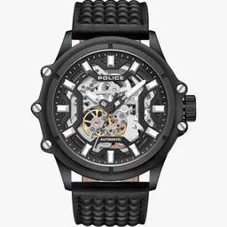 Police Men's Luang KL Rahul Edition Automatic Watch Textured Leather Strap Analog Watch - For Men PLPEWGE1601801|PLPEWGE1601801|NTPLPEWGE1601801-picture-32