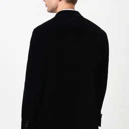 peter england Men Solid Tuxedo Style Formal Blazer image 3