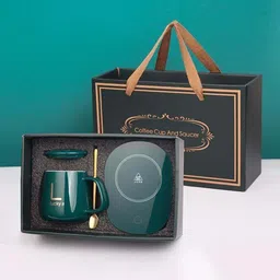 wrixty Electric Cup Heater Coaster Tea Coffee Heater Electric Warmer Ceramic Coffee Mug-picture-38