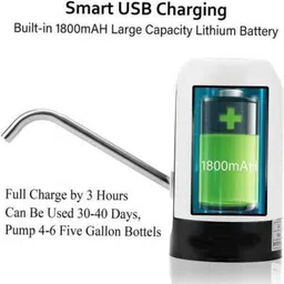 vnexx Automatic Wireless Water Can Dispenser Pump with Rechargeable Bottled Water Disp Bottled Water Dispenser image 3