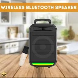 SYARA Monster (BLUETOOTH TROLLEY SPEAKER) With Karaoke Mic and High Quality SoundVN104 35 W Bluetooth Party Speaker-picture-30