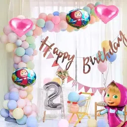 Masha Bear Theme DIY Kit Combo for 2nd Happy Birthday Party Decoration-image-21