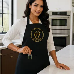 gharcart Polyester, Cotton Home Use Apron - Free Size image 1