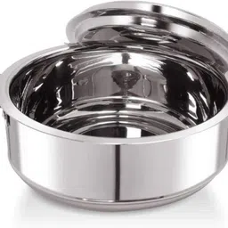 Stainless Steel Solid Casserole - Set of 1, Silver (1500ML) Serve Casserole-image-22