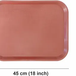 smart slide 12”x16” Plastic Cafeteria Brown Pack of 3/Fast Food Tray, Platter, Serving Tray Tray image 2