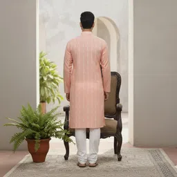 sypher boutique Men Cotton Blend Kurta Pyjama Set image 2