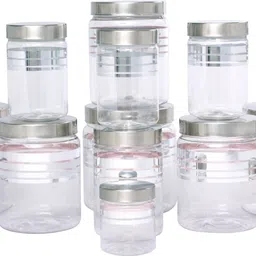 gpet Plastic, Steel Grocery Container - 1500 ml, 1000 ml, 450 ml, 200 ml, 100 ml-picture-13