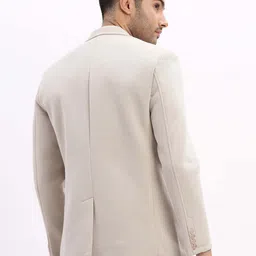 showoffff Men Solid Single Breasted Formal Blazer image 3