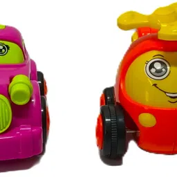 shiva Unbreakable Friction Powered Toy Set of Car, Train, Plane & Helicopter image 2