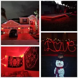 gesto 600 LEDs 5 m Red Steady String Rice Lights image 2