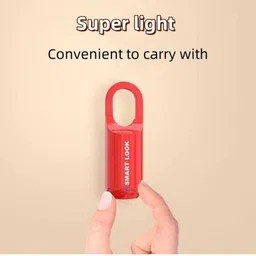 Ritesh Smart Fingerprint Padlock, Rechargeable Small Locker Lock 123 Smart Door Lock image 4