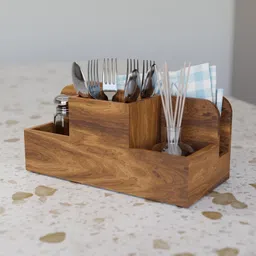 etiquette art Empty Cutlery Holder Case image 3