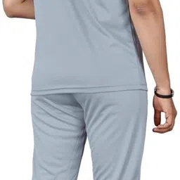 baludacloths Men Night Suit Set Grey Self Design image 2