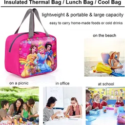 greeneline BARBI Waterproof Lunch Bag (Pink, 10 L) Lunch Bag image 3